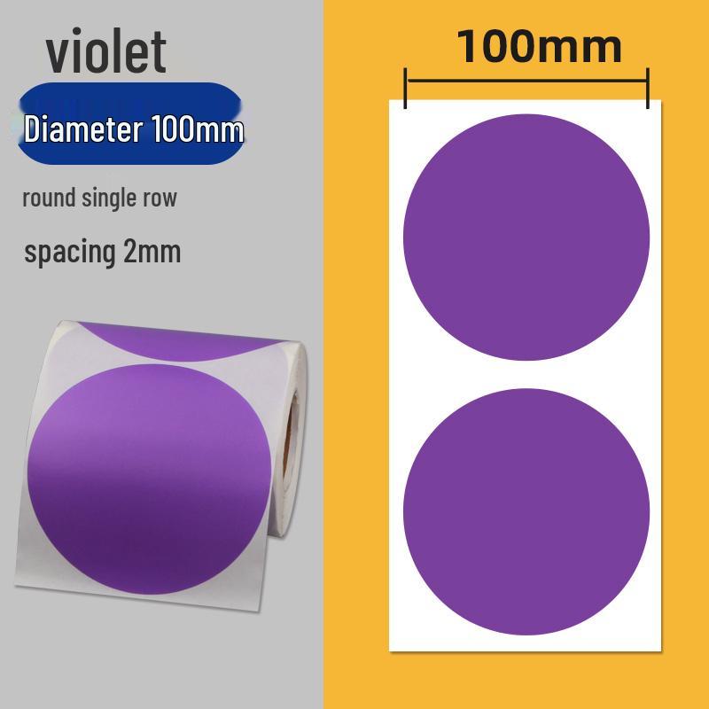 Colorful Self-Adhesive Round Dot Stickers - Writable Small Paper Labels