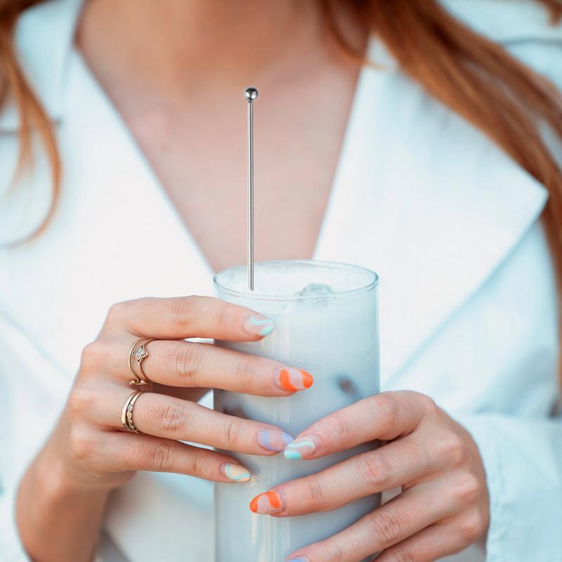 

Drink Stirrer Stainless Steel Stirrer Rod Multi-Function Decorative Long Stir Sticks For Drinks Mixing Bar Cafe Tea Liquor China Mainland