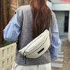 Crossbody bag men's commuter breast bag trendy simple tooling style shoulder bag women's casual lightweight satchel multi-pocket anti-splashing water