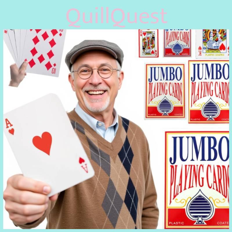 Jumbo Creativity Playing Cards For Leisure Family Game Nights And Party Decor