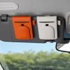 Magnetischer Brillenklemmenhalter aus PU-Leder Magnetischer Clip Halter für Sonnenbrillen im Auto Auto Innenraum