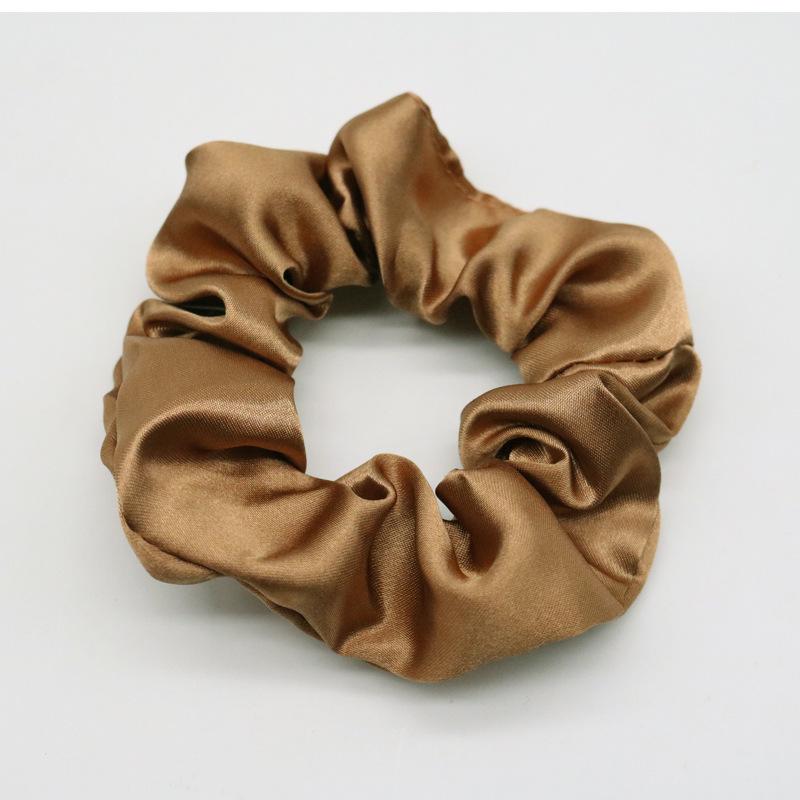 Vintage French Satin Silk Hair Tie - Retro Versatile Accessory
