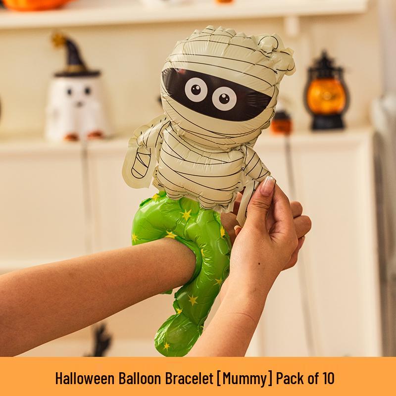 Halloween Inflatable Pumpkin Lantern & Bat Armband Toy Prop for Kids