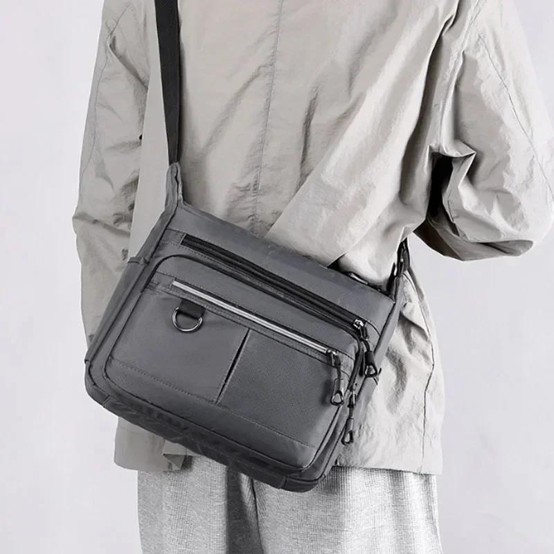 2024 New Shoulder Men'S Bag Waterproof Oxford Luxury Design Crossbody Handbag Large Capacity Messenger Bags For Men