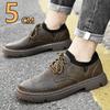 Genuine Leather Men Business Formal Elevator Shoes Men's Casual Height Increasing Shoes Man Oxford Shoes Wedding Derby Shoes
