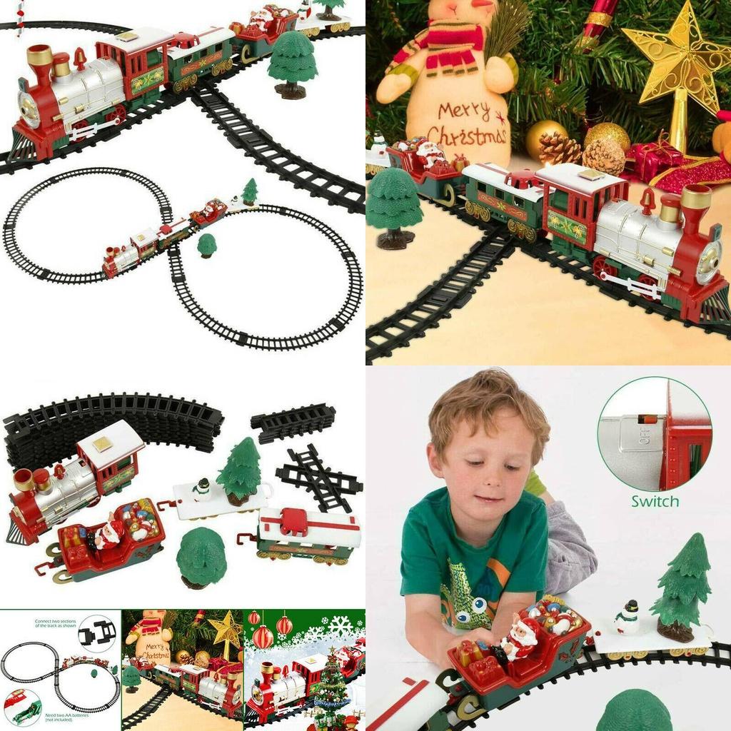 Vibrant Electric Led Musical Train And Track Set For Kids Christmas Gift Home Decor