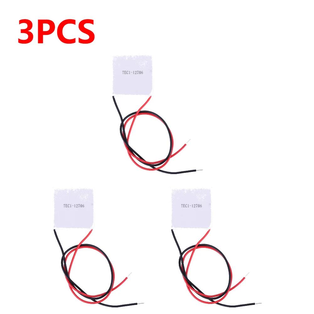 1-10PCS TEC1-12706 Heatsink Thermoelectric Cooler 12V 5.8A Peltier Elemente Module 40x40MM for Cooling for Power Generation