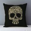 Post-modern Style Couch Cushion Cover Skull Printed Home Decorative Pillows Square Size  Seat Back Cushions Pillowcase