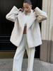 Women's Winter Faux Mink Fur Coat - Eco-friendly and Thick