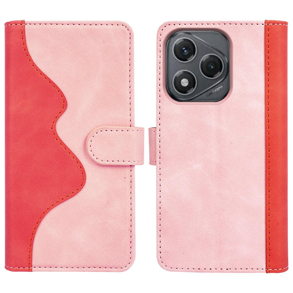 For Honor 400 Smart Wallet Case Leather Phone Cover Splicing Color