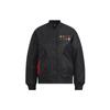Neo CNY Logo Print Einfarbig Sport Bomberjacke Damen Oberbekleidung Schwarz HM7484
