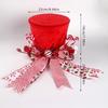 Christmas Tree Topper Hat with Star, Bow, Bell, and Retractable Spring