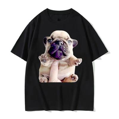 French Bulldog Funny Pibble Meme Tshirts Unisex Summer Tops Kawaii Cute Tee Shirt Women Yk Tshirt Kawaii Printed Streetwear