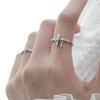 Cross Zirconia Adjustable Ring For Women And Men Fashion Jewelry