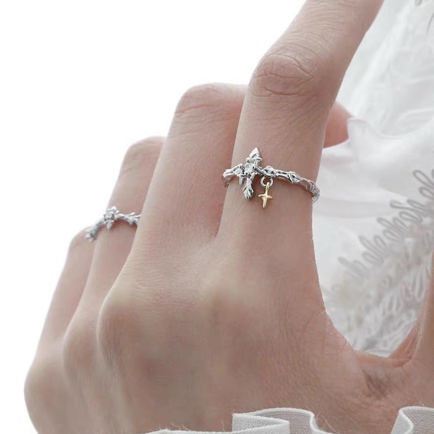 Cross Zirconia Adjustable Ring For Women And Men Fashion Jewelry