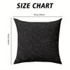 Starry Web square Jacquard Pillow Cover for Sofa Office Waist Cushion Cover Home Decorative Pillowcase