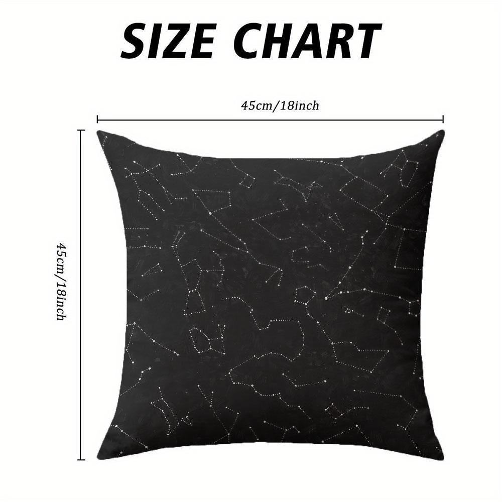 Starry Web square Jacquard Pillow Cover for Sofa Office Waist Cushion Cover Home Decorative Pillowcase