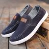 Men's Canvas Shoes with Soft Soles Casual Breathable Comfortable Sliding Sleeves Men's Cloth Shoes Men's Sneakers