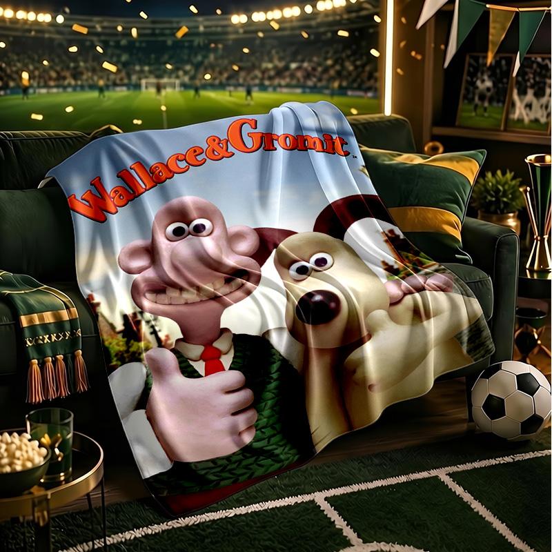 Wallace Fowl Revenge Throws Blanket Flannel Blankets Plush for Couch Bed Gifts for Men Women Travel picnic blanket Christmas fan gifts