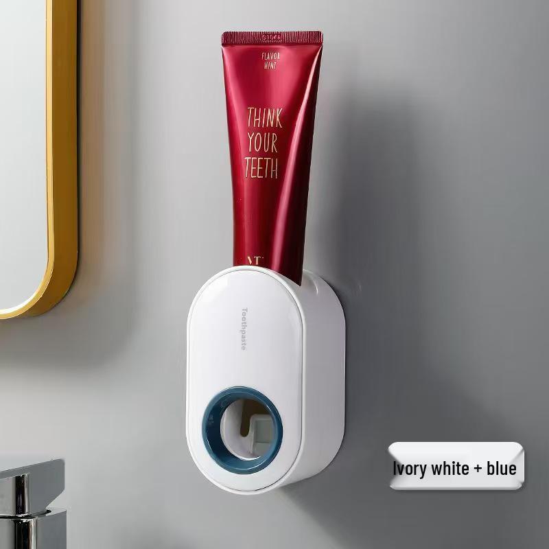 Wall-Mounted Automatic Toothpaste Dispenser & Holder