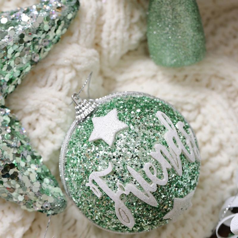 Shatterproof Christmas Tree Hanging Pendants Shimmering Baubles for Holiday Decoration Indoor and Outdoor Ornament