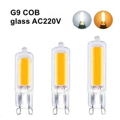 Super jasná LED žárovka G9 6W 9W 12W15W 220V Skleněná lampa Konstantní výkon Světlo LED osvětlení G9 COB žárovky