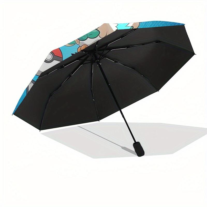 1pc Pokemon Characters Circular Artwork Umbrella with Plastic Handle,Suitable for All Seasons Home Travel Outdoor UmbrellaM913