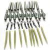 40Pcs Karpfen Angeln Zubehör Blei Clip Quick Change Swivel Schwanz Gummi Hülse