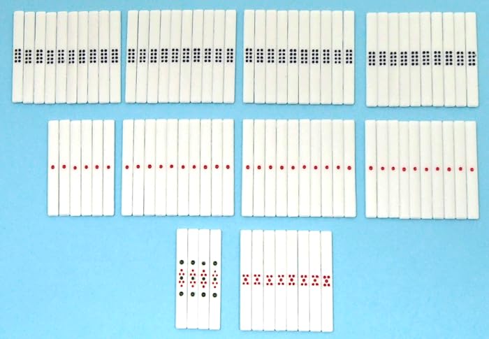Portable Mahjong Supplies: 88 White Mahjong Sticks, 4 Dice, 2 White Engraving Tiles, and 1 Southeast Mark (Front and Back) - Comes in a Case