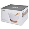 Bamboo Salad Bowl with Cutlery and Base, , DUKA