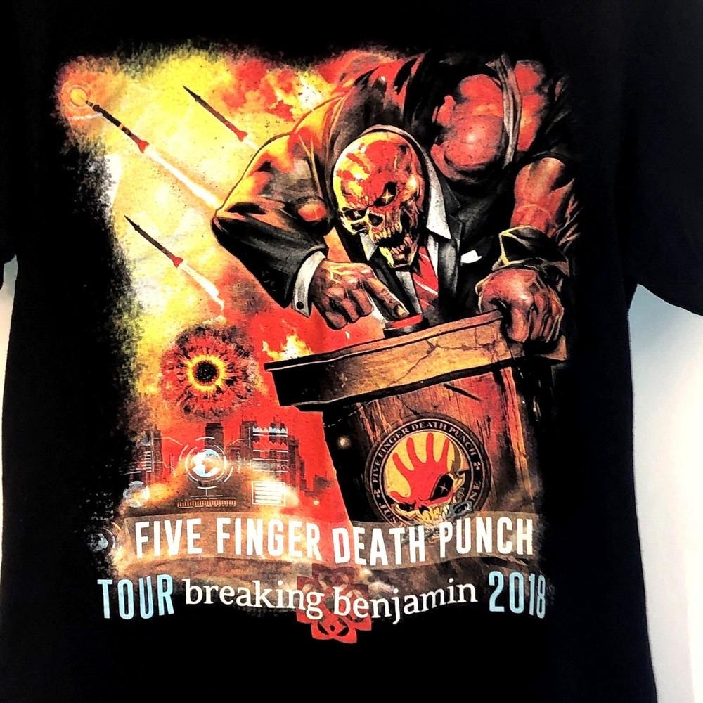 Five Finger Death Punch Breaking Benjamin Tout T-Shirt 2018 DA552 Unisex T-Shirt S