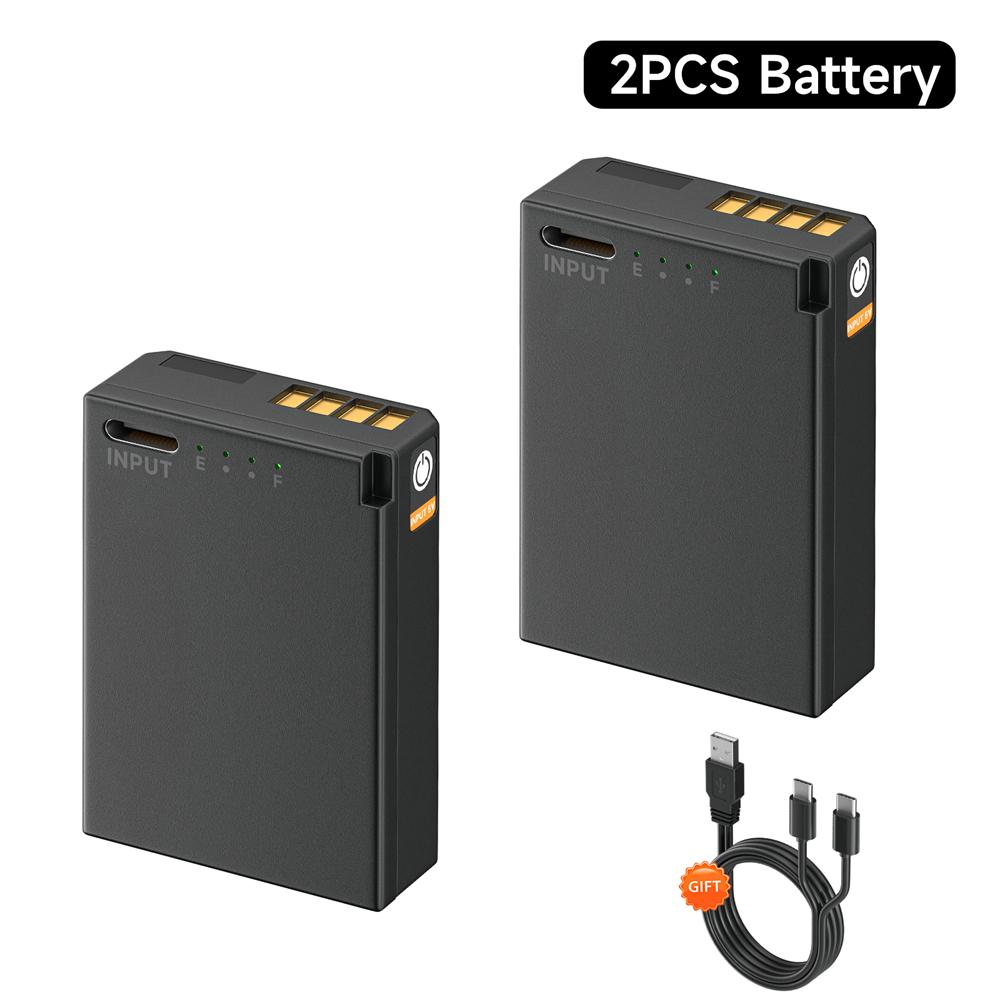 PALO 2300 mAh LP-E10 LP E10 LPE10 Akku mit Typ-C-Ladeanschluss für Canon EOS 1100D 1200D 1300D Kiss X50 X70 X80 Rebel T3