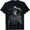 Vintage Skeleton Tequila Mexico Dia De Los Muertos Mexican T-Shirt