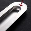 2pcs Sliding Door Handle Embedded Concealed Door Knobs Stainless Steel Cabinet Handles Drawer Buckle Kitchen Sliding Door Pull