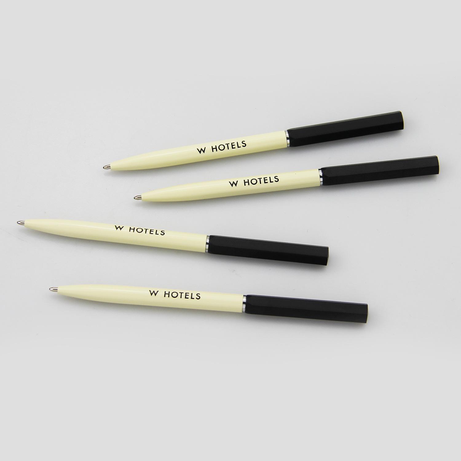 

W HOTLES Custom Logo Twist Metal Ballpoint Pen - New Style Promotional Gift Blue Ink