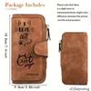1PC Black Cat Pattern Women's Long Wallet Multi-functional Portable Snap Closure Coin Purse Ideal Gift for Cat Lovers Daily Commute Outdoor Travel