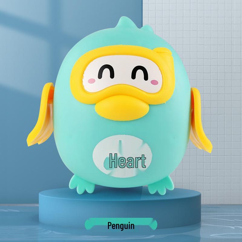 Wind-Up Dolphin & Friends Bath Toys - Duck, Turtle & Dolphin Set for Baby's Bath Time Fun