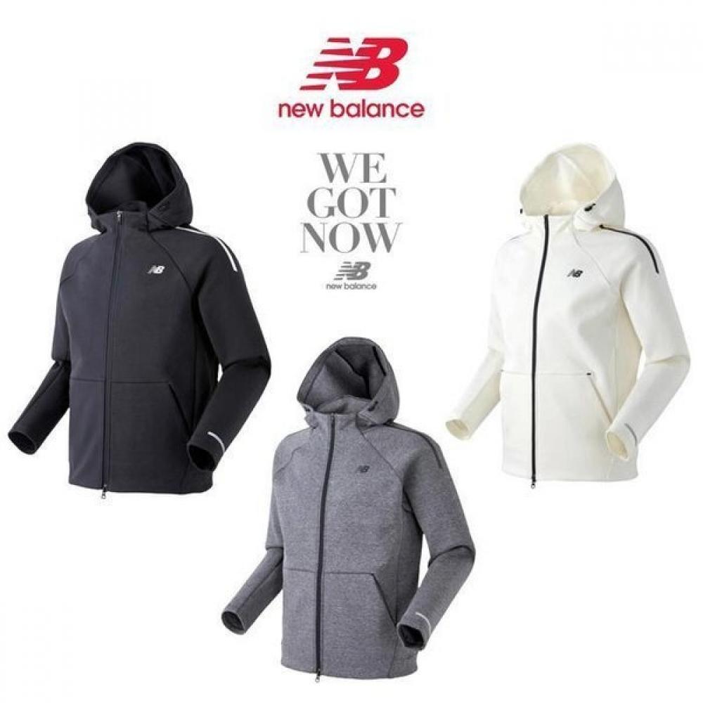

New Balance Unisex Cushion Paper Hoodie Zip Up Nbmda16003 Dark grey/95 (M)