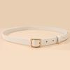 Golden Small Square Buckle, Versatile, High-end, Simple, Trendy, Fashionable, Personalized, and the Thin Waistband Is Also Very