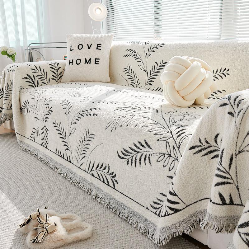 Nordic Style Tassels Sofa Cover Living Room Sofas Blanket Cover Furniture Case Qknitted Blanket for Sofa Cover Set Blanket