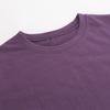 Shop   Women Basic Semi Crop Round Neck Long Sleeve T shirT True Purple Dai Wsh 