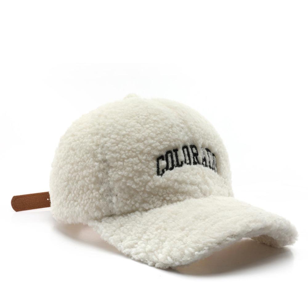 Keep Warm Sunscreen Hat Breathable Duck Tongue Hat Fashion Plush Baseball Cap  Outdoor Sports