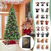 Highland Cow Christmas Countdown Calendar Highland Cow Figure Ornaments 24pcs 2D Flat Xmas Tree Highland Cow Pendant 2025