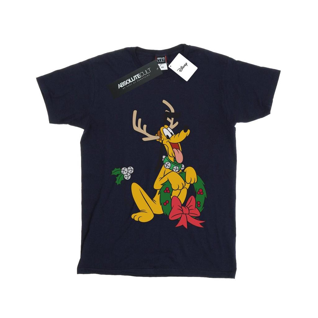 Disney Boys Pluto Christmas Reindeer T-Shirt