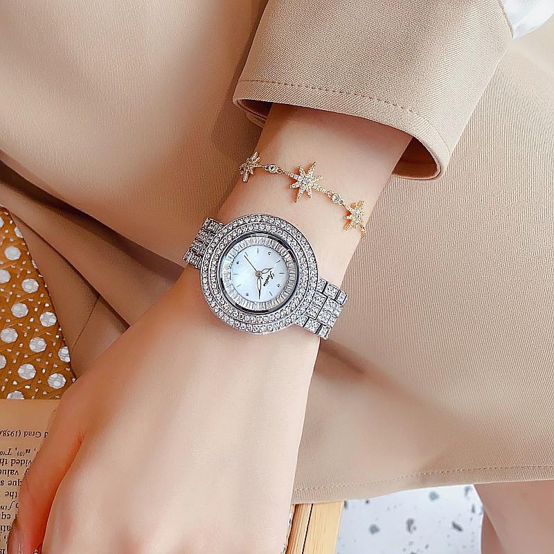 Large Dial Full Diamond Watch Femininity Diamond Steel Belt Women S Watch 9305 Trade
