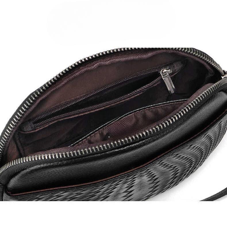 New Trendy Leather Crossbody Bag for Women  Versatile and Fashionable Small Round Bag for Spring and Summer Women's Single Shoulder