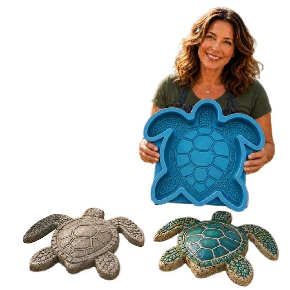 Ocean Animal Silicone Stepping Stone Mold Sea Turtle DIY Pattern Sea Creature Cement Mold Seahorse Handmade