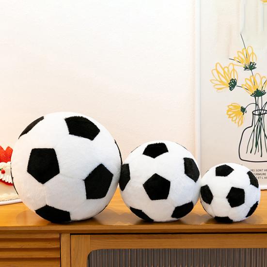 Baizihuahu Soccer Plush Toy, Football Shaped Stuffed Animal, Soft Hug Pillow for Sports Fans, Game Day Gift Kids Boys Girls