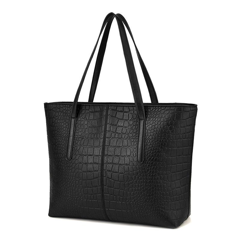 Luxury Crocodile Texture Shoulder Bags for Women Female High Quality Leather Handbags Casual Largr-capacity Handheld Tote Bags