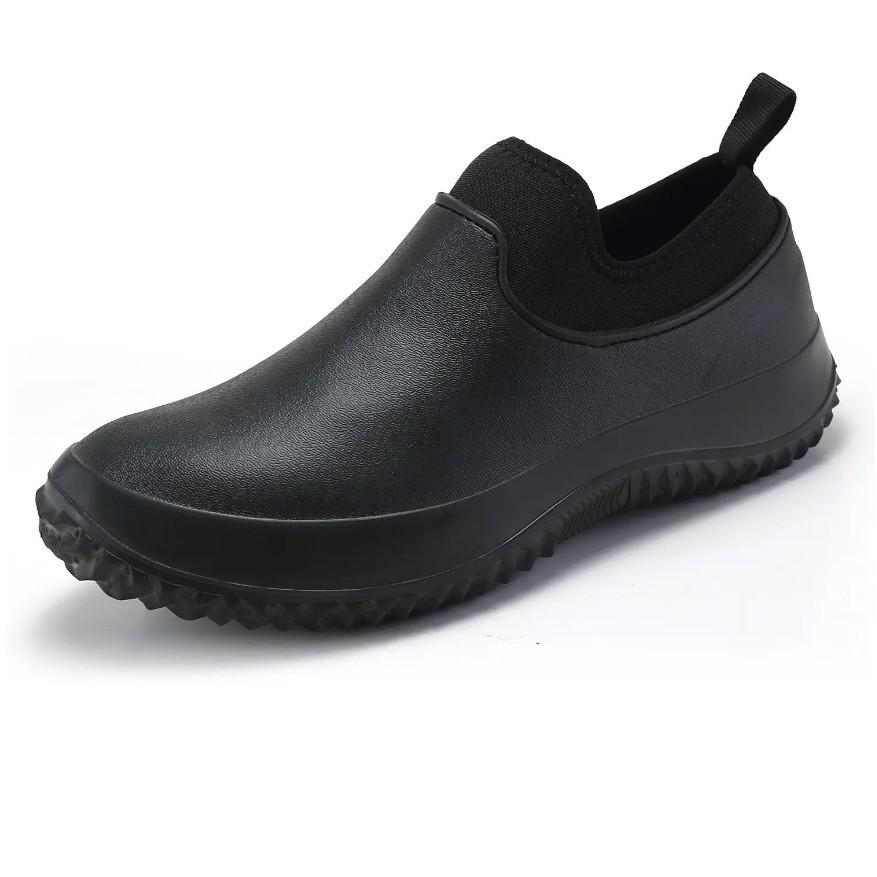 Men's Large Waterproof Non-Slip Rubber Shoes for Kitchen, Work & Rain